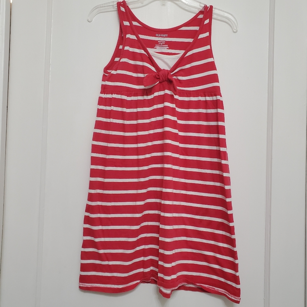 Old Navy red and white striped summer dress xl